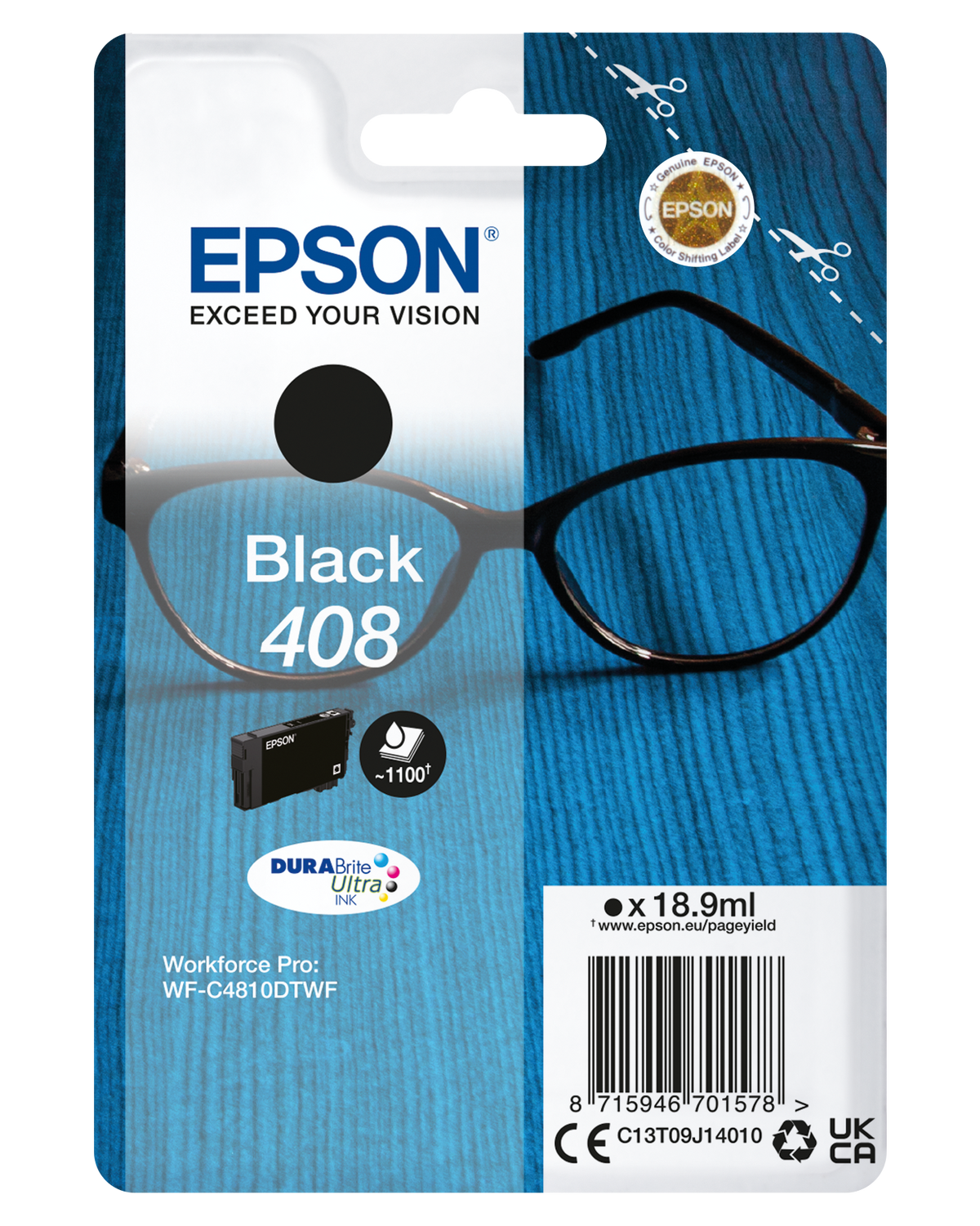 Epson DURABrite Ultra 408L | Ink cartrige | Black