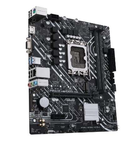Asus | PRIME H610M-K D4 | Processor family Intel | Processor socket  LGA1700 | DDR4 DIMM | Memory slots 2 | Supported hard disk drive interfaces SATA, M.2 | Number of SATA connectors 4 | Chipset Intel H610 | mATX