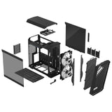 Fractal Design | Torrent Compact RGB TG Light Tint | Side window | ATX | Black