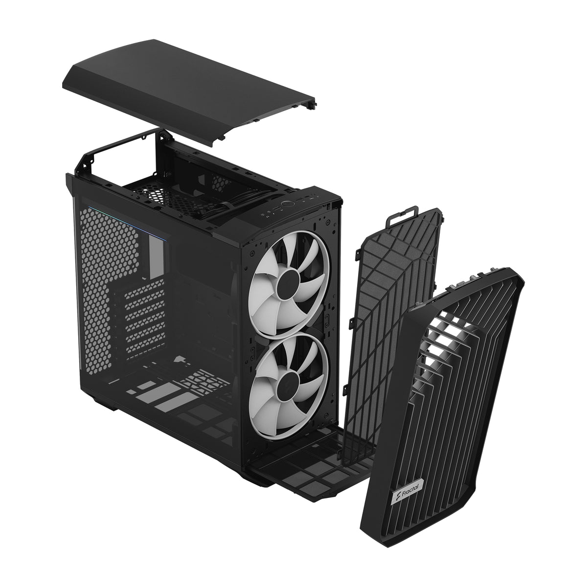 Fractal Design | Torrent Compact RGB TG Light Tint | Side window | ATX | Black