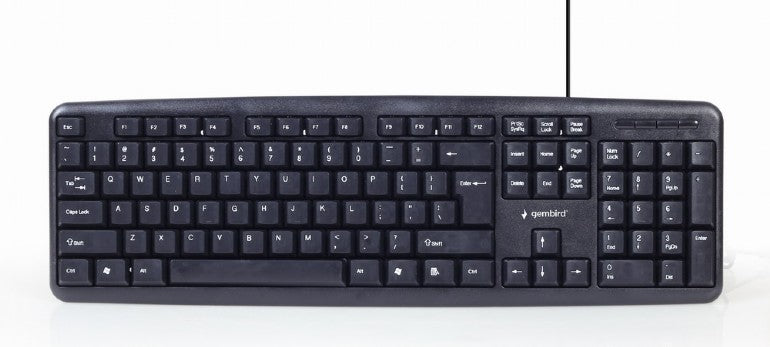 Gembird | 4-in-1 Multimedia office set | KBS-UO4-01 | Keyboard, Mouse, Pad and Headset Set | Wired | Mouse included | US | Black