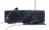 Gembird | 4-in-1 Multimedia office set | KBS-UO4-01 | Keyboard, Mouse, Pad and Headset Set | Wired | Mouse included | US | Black