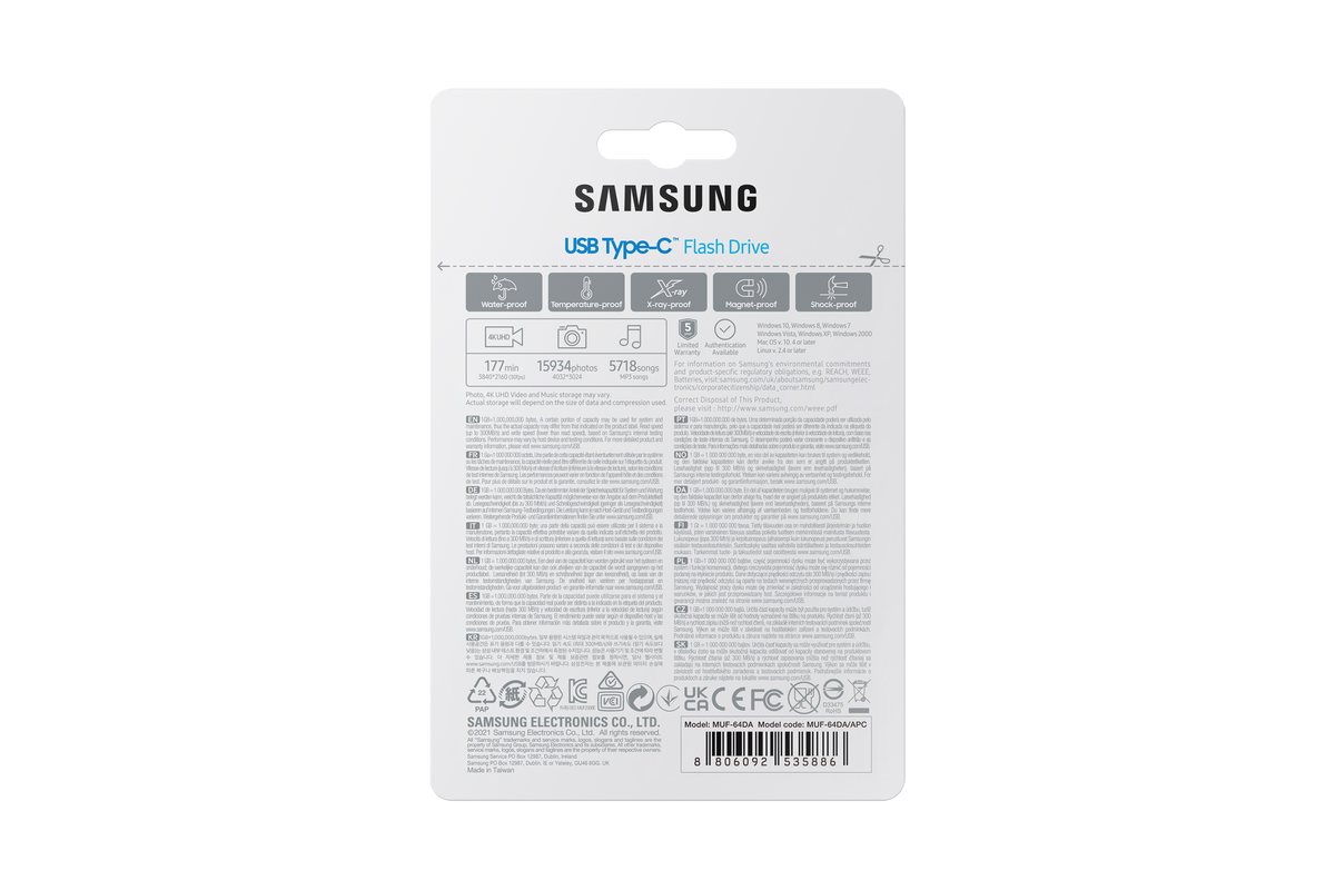 Samsung | USB Flash Drive | MUF-64DA/APC | 64 GB | USB Type-C | Blue