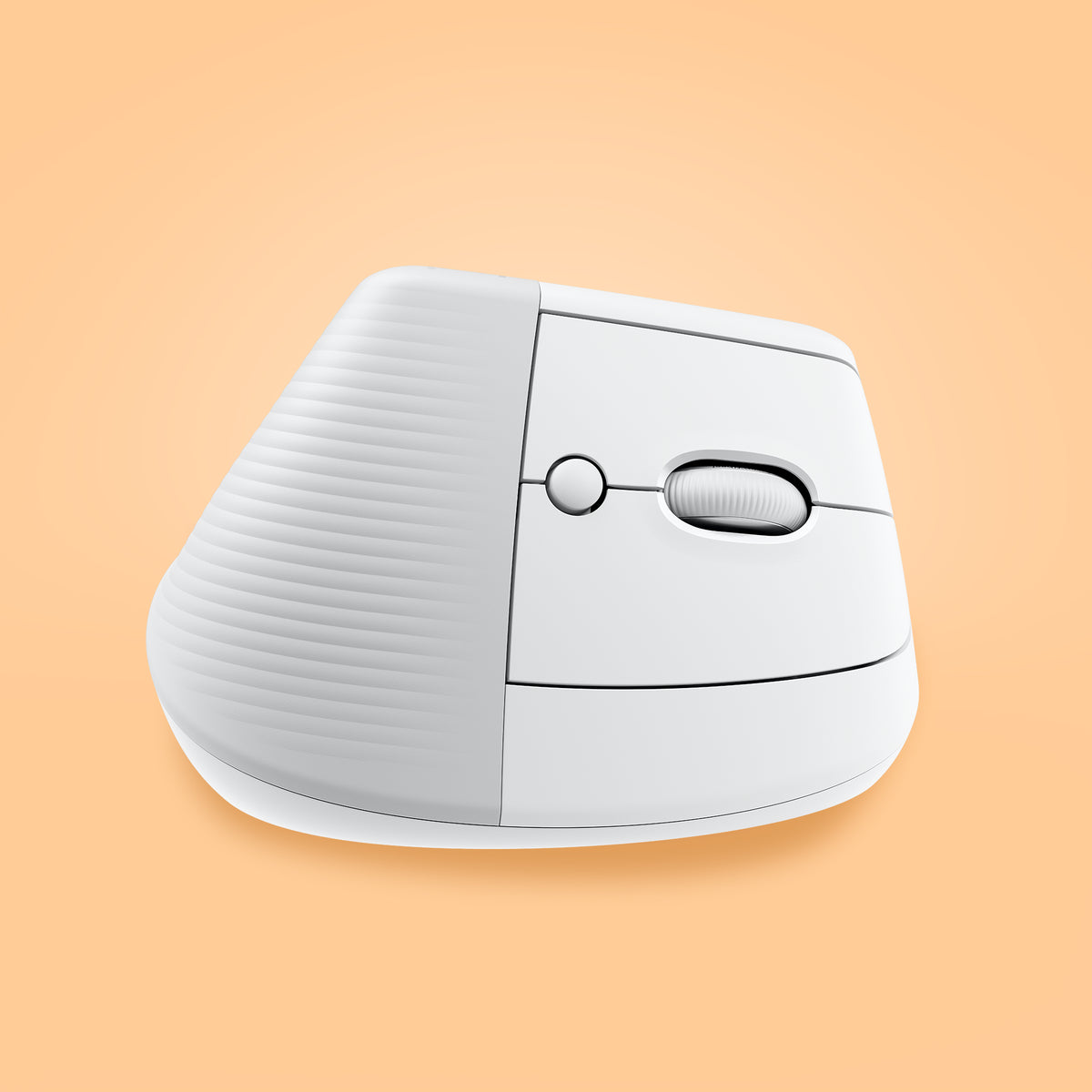 Logitech Lift Vertical Belaidė pelė, RF Wireless + Bluetooth, 4000 DPI, Off-white