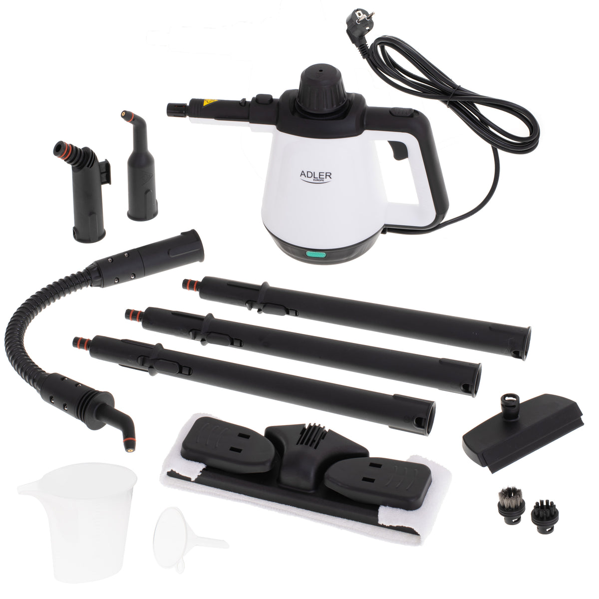 Adler | Steam cleaner | AD 7038 | Power 1200 W | Steam pressure 3.5 bar | Water tank capacity 0.45 L | White/Black