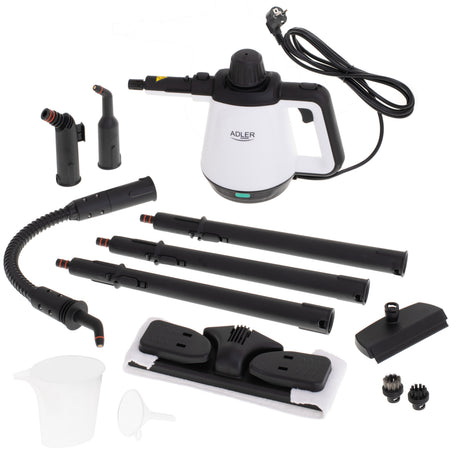 Adler | Steam cleaner | AD 7038 | Power 1200 W | Steam pressure 3.5 bar | Water tank capacity 0.45 L | White/Black