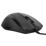 Targus Full-Size Optical Antimicrobial Wired Mouse | Targus Mouse | Full-Size Optical Antimicrobial | Wired | Black
