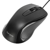 Targus Full-Size Optical Antimicrobial Wired Mouse | Targus Mouse | Full-Size Optical Antimicrobial | Wired | Black