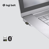 Logitech Lift Vertical for Business Belaidė pelė RF Wireless + Bluetooth, 4000 DPI, Graphite