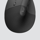 Logitech Lift Vertical Left for Business Belaidė pelė RF Wireless + Bluetooth, 4000 DPI, Graphite