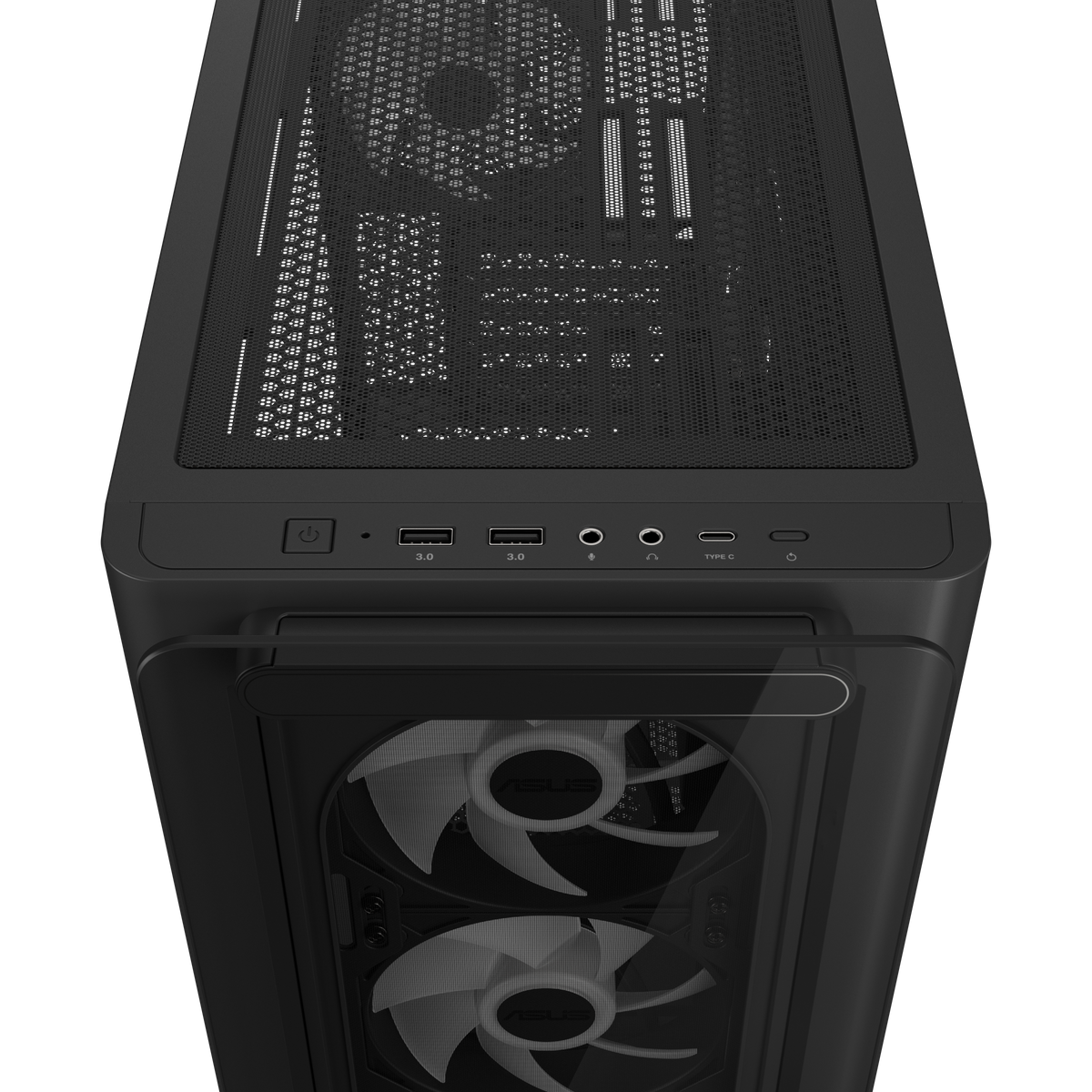 ASUS A23 Plus Tg Case Temp glass Black