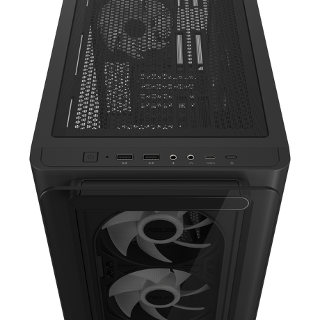 ASUS A23 Plus Tg Case Temp glass Black