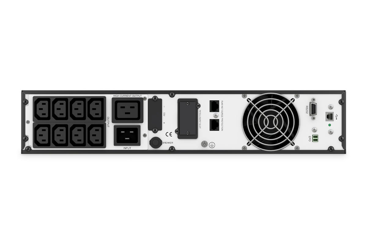 DIGITUS OnLine UPS, rack/tower, 3000VA, 3000W, LCD, 8 x C13, 1 x C19, RS-232, USB, SNMP card (optional), relay card (optional)  | Digitus | OnLine UPS | DN-170096, 3000 VA / 3000 W | 3000 VA | 3000 W | C20