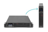 DIGITUS OnLine UPS, rack/tower, 3000VA, 3000W, LCD, 8 x C13, 1 x C19, RS-232, USB, SNMP card (optional), relay card (optional)  | Digitus | OnLine UPS | DN-170096, 3000 VA / 3000 W | 3000 VA | 3000 W | C20