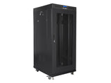 Lanberg | Rack cabinet 19" free-standing 27U/600x800 (flat pack) with mesh door, LCD | FF01-6827-23BL | Black