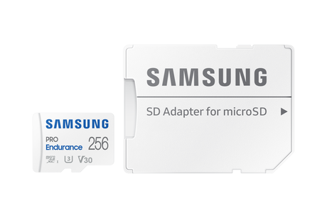 Samsung | PRO Endurance | MB-MJ256KA/EU | 256 GB | MicroSD Memory Card | Flash memory class U3, V30, Class 10 | SD adapter