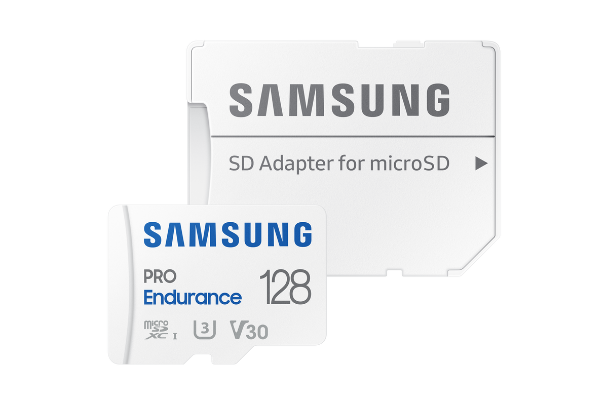Samsung | PRO Endurance | MB-MJ128KA/EU | 128 GB | MicroSD Memory Card | Flash memory class U3, V30, Class 10 | SD adapter