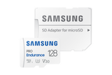 Samsung | PRO Endurance | MB-MJ128KA/EU | 128 GB | MicroSD Memory Card | Flash memory class U3, V30, Class 10 | SD adapter