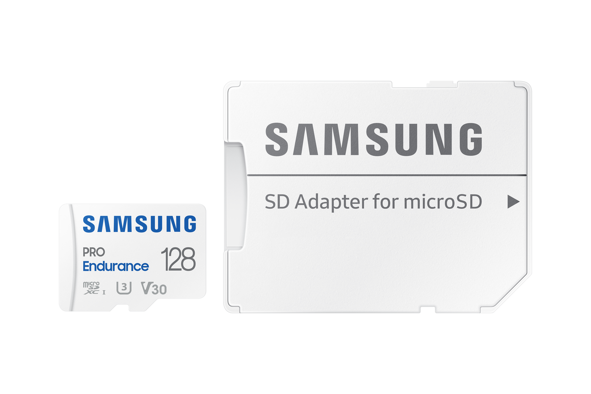 Samsung | PRO Endurance | MB-MJ128KA/EU | 128 GB | MicroSD Memory Card | Flash memory class U3, V30, Class 10 | SD adapter
