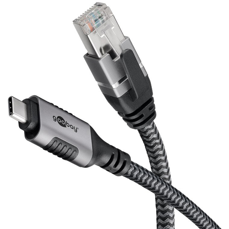 Goobay | USB-A 3.1 to RJ45 Ethernet Cable, 1 m | 70696 | Black