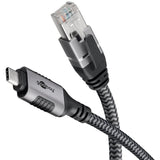 Goobay | USB-A 3.1 to RJ45 Ethernet Cable, 1 m | 70696 | Black