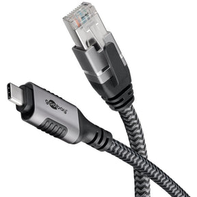 Goobay | USB-A 3.1 to RJ45 Ethernet Cable, 1 m | 70696 | Black