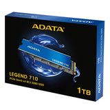 ADATA | LEGEND 710 | 1000 GB | SSD form factor M.2 2280 | Solid-state drive interface PCIe Gen3x4 | Read speed 2400 MB/s | Write speed 1800 MB/s