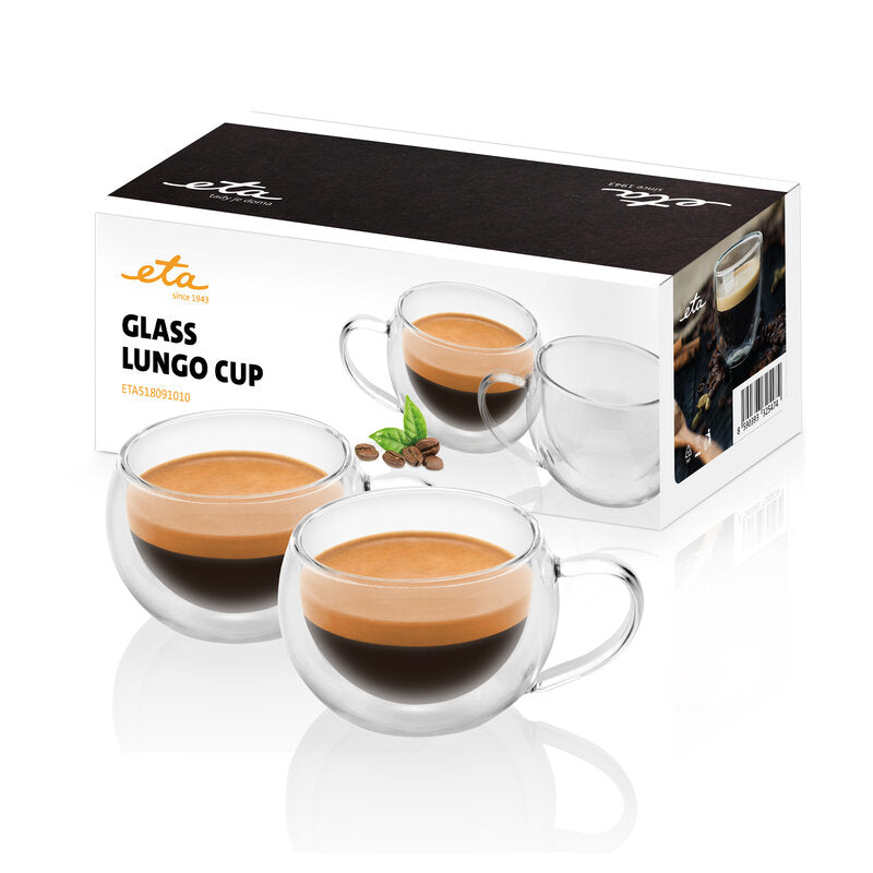 ETA | Lungo cups | ETA518091010 | For coffee | 2 pc(s) | Dishwasher proof | Glass