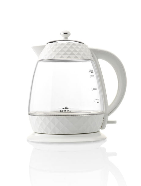 ETA | Crystal Kettle | ETA315490010 | Electric | 2200 W | 1.7 L | Glass | 360° rotational base | Glass/White
