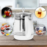Adler | Kettle | AD 1299 | Electric | 2200 W | 1.5 L | Glass | 360° rotational base | White
