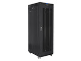 Lanberg | Rack cabinet 19" free-standing 37U/800x1000 (flat pack) with glass door lCD V2 | FF01-8037-23BL | Black