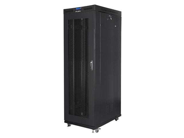 Lanberg | Rack cabinet 19" free-standing 37U/800x1000 (flat pack) with glass door lCD V2 | FF01-8037-23BL | Black