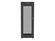 Lanberg | Rack cabinet 19" free-standing 37U/800x1000 (flat pack) with glass door lCD V2 | FF01-8037-23BL | Black
