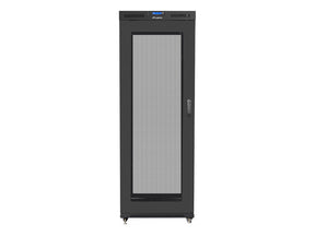 Lanberg | Rack cabinet 19" free-standing 37U/800x1000 (flat pack) with glass door lCD V2 | FF01-8037-23BL | Black
