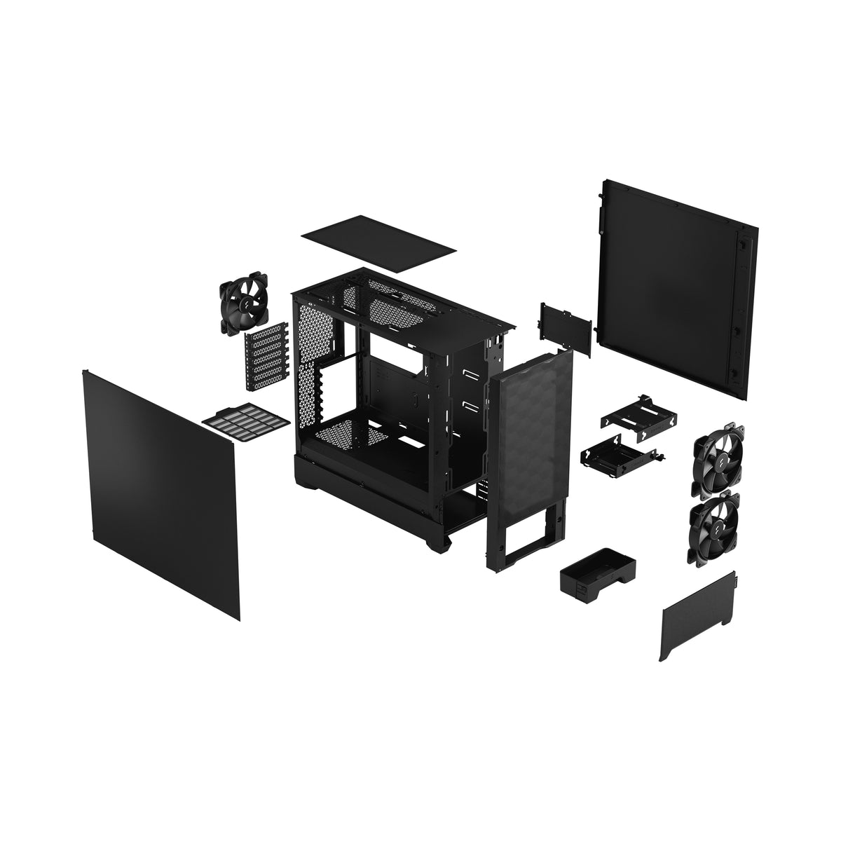 Fractal Design | Pop Air | Side window | ATX, mATX, Mini ITX | ATX | Black Solid