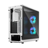 Fractal Design | Focus 2 | Side window | Midi Tower | ATX | RGB White TG Clear Tint