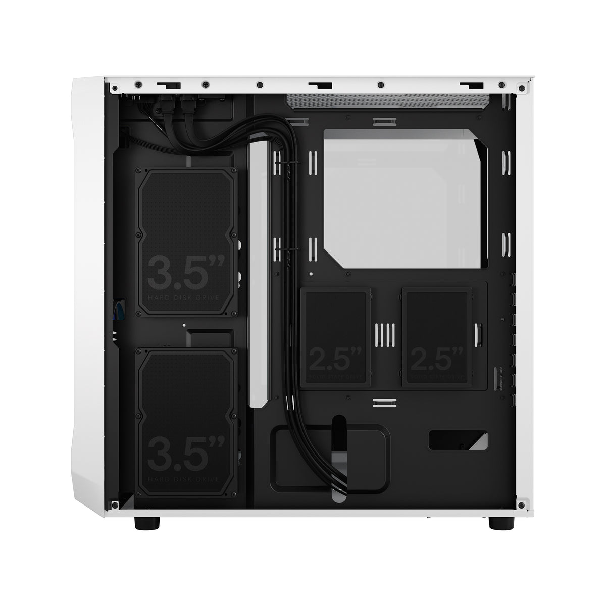 Fractal Design | Focus 2 | Side window | Midi Tower | ATX | RGB White TG Clear Tint