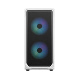 Fractal Design | Focus 2 | Side window | Midi Tower | ATX | RGB White TG Clear Tint