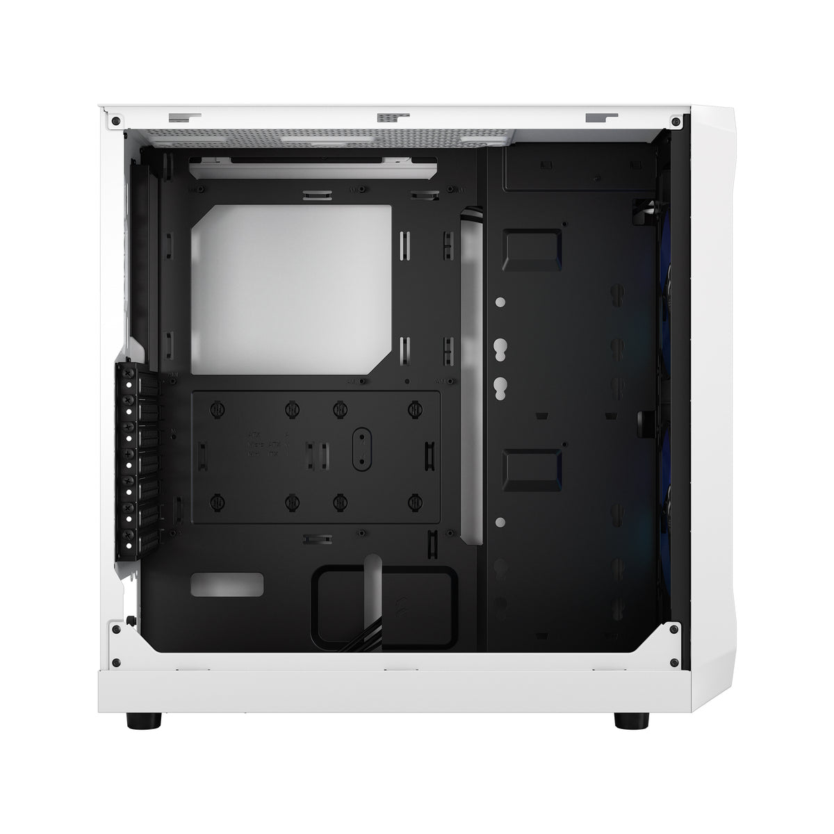 Fractal Design | Focus 2 | Side window | Midi Tower | ATX | RGB White TG Clear Tint