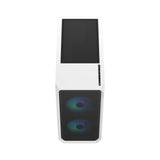 Fractal Design | Focus 2 | Side window | Midi Tower | ATX | RGB White TG Clear Tint