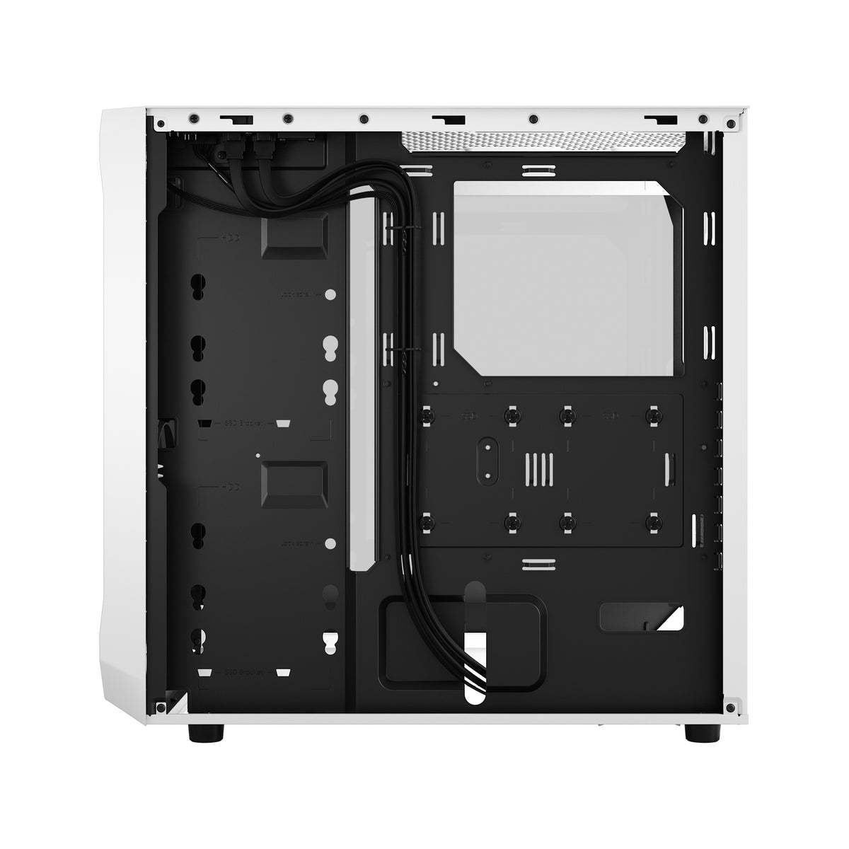 Fractal Design | Focus 2 | Side window | Midi Tower | ATX | RGB White TG Clear Tint