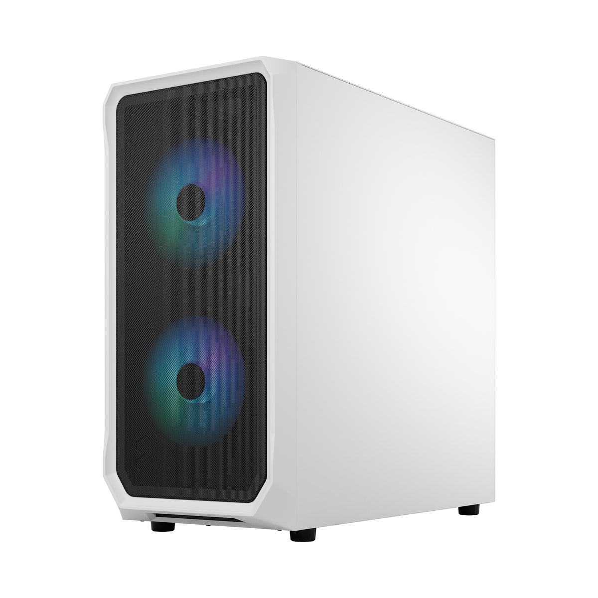 Fractal Design | Focus 2 | Side window | Midi Tower | ATX | RGB White TG Clear Tint