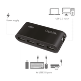 Logilink | USB 2.0 Hub-4 port whit power adapter