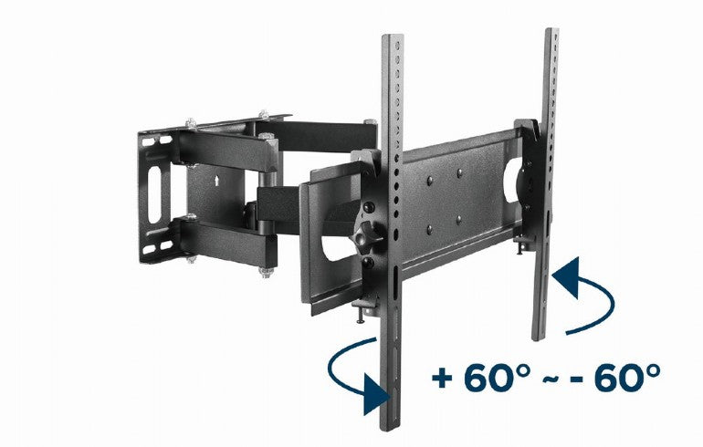 Gembird | Full-motion wall mount | WM-70ST-01 | Tilt, Swivel | 37-70 " | Maximum weight (capacity) 35 kg | Black