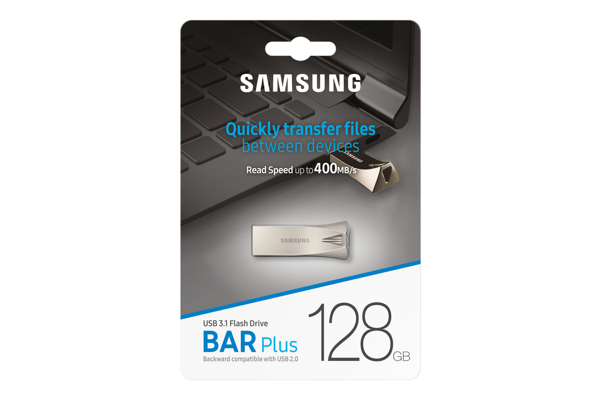 Samsung | BAR Plus | MUF-128BE3/APC | 128 GB | USB Type-A | Silver