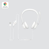 Logitech | USB Computer Headset | H390 | Wired | Over-Ear | Microphone | Noise canceling | Off-white
