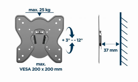 GEMBIRD TV wall mount - tilt 23-42inch