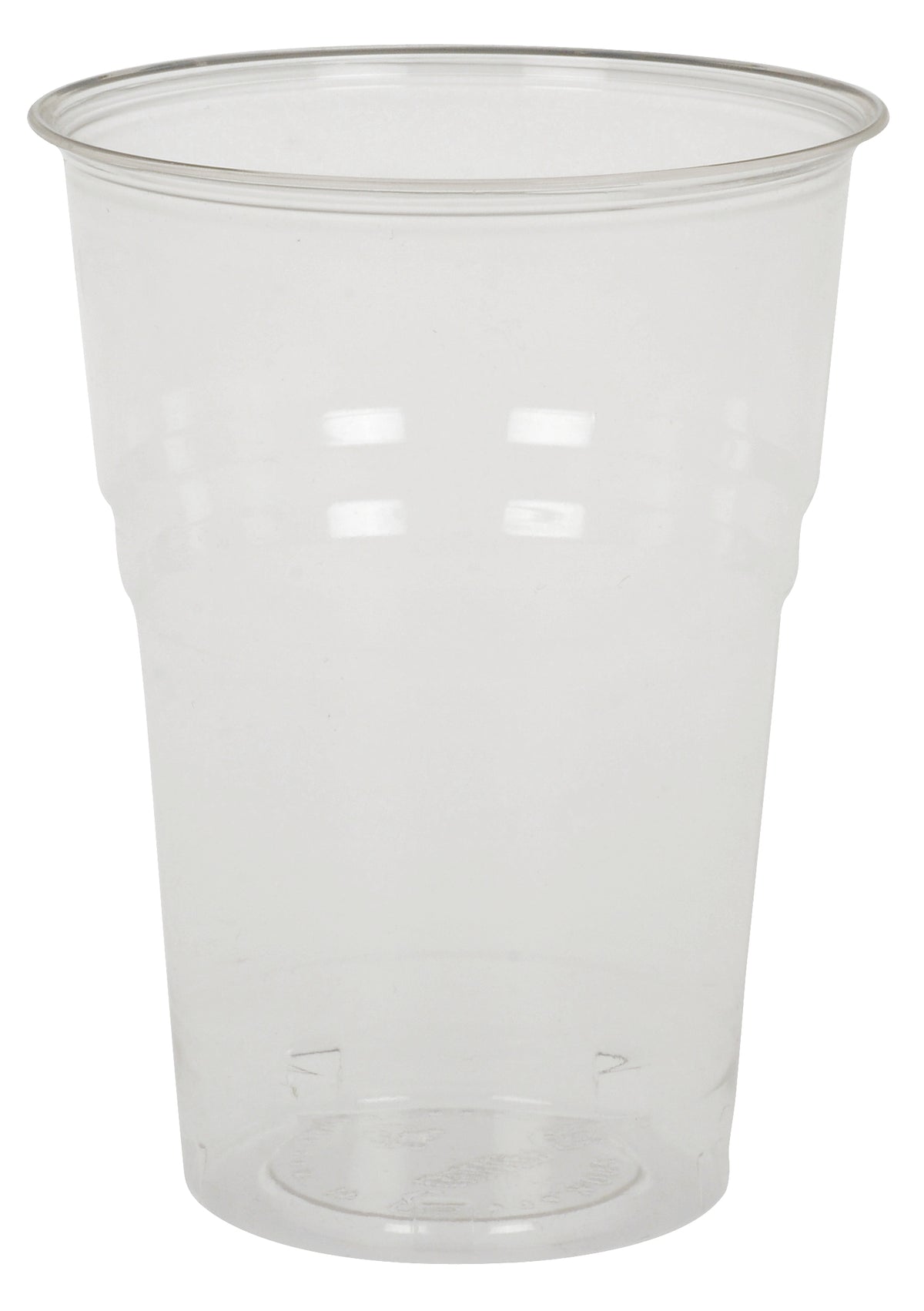 Skaidrios stiklinės šaltiesiems gėrimams, kompostuojamos (PLA), 400 ml, 50 vnt