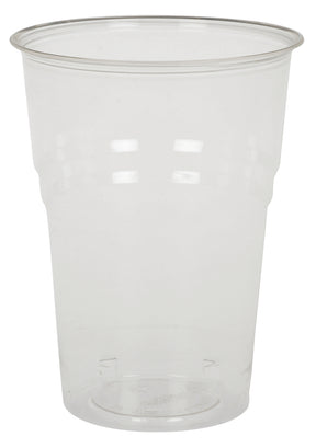 Skaidrios stiklinės šaltiesiems gėrimams, kompostuojamos (PLA), 400 ml, 50 vnt