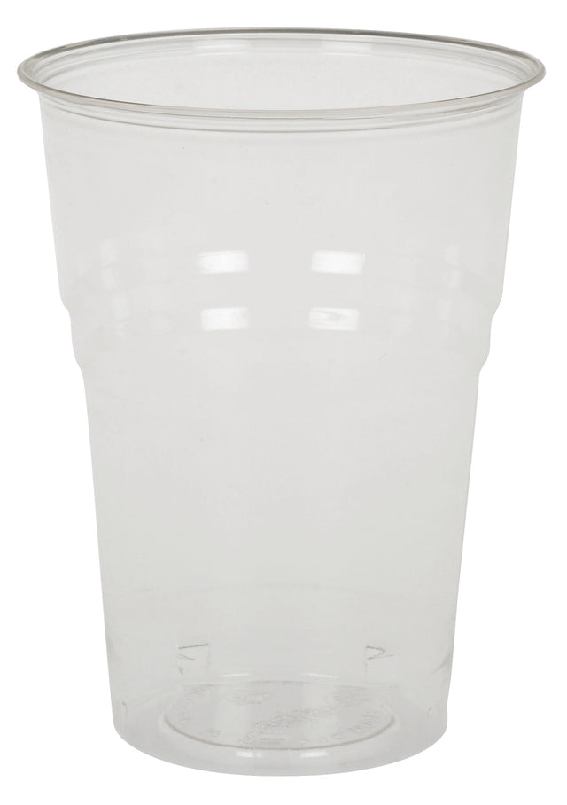 Skaidrios stiklinės šaltiesiems gėrimams, kompostuojamos (PLA), 400 ml, 50 vnt